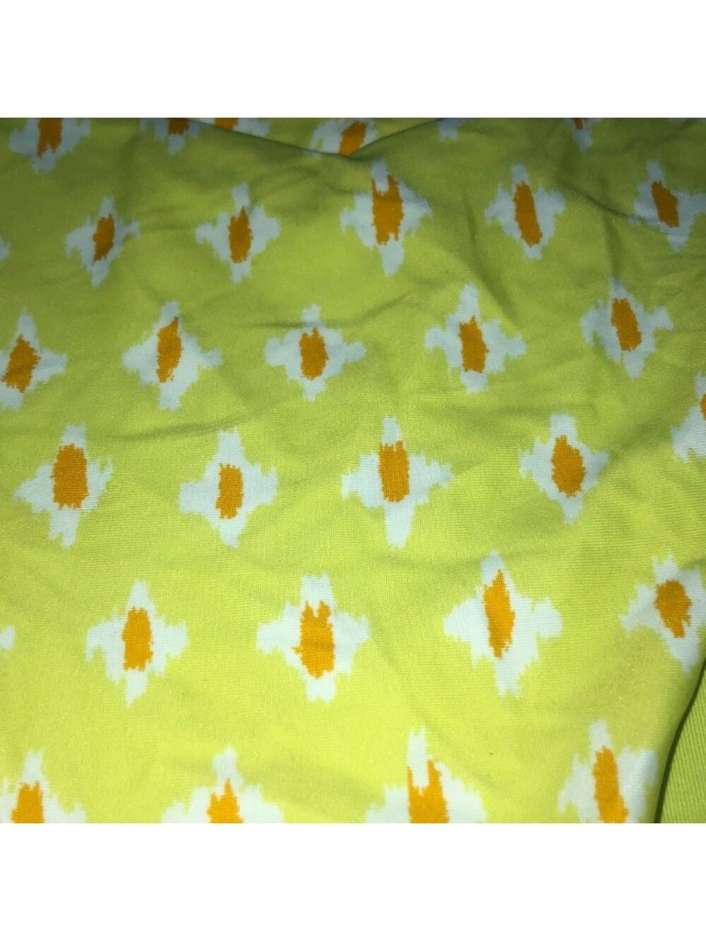 aerie Yellow & White Patterned High Waist Bikini Bottom - Picture 3 of 5